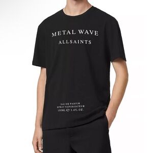 Men’s allsaints metal wave graphic tee xl